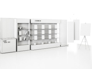 showcase exhibition Model 3D