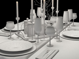 table setting r1 3D Model