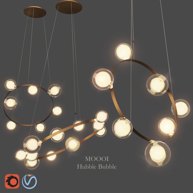 moooi hubble bubble lights-n2 3D-Modell .c4d .max .obj .3ds .fbx .stl .blend 