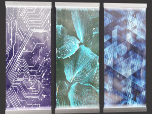 glass partition-laser lights Model 3D