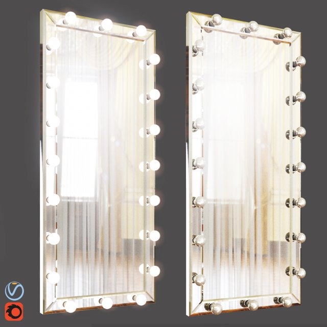 mirror Model 3D .c4d .max .obj .3ds .fbx .stl .blend 