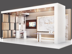 exhibition-kiosk 3D-Modell