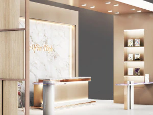 Ausstellungskiosk 3D Modell