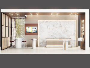 exhibition-kiosk 3D-Modell