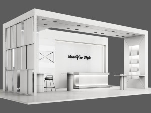 exhibition-kiosk 3D-Modell