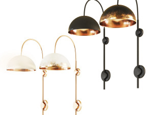 wall light dome light 3D Model