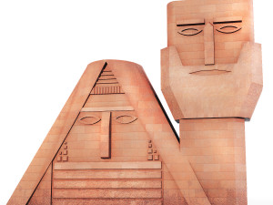 Grandmother and grandfather sculpture 3D Модель