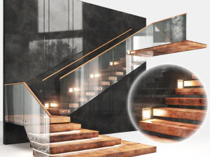 Escadas 02 Modelo 3D