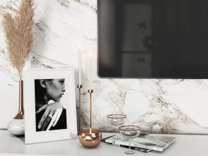 TV Wall Set-Minh Tri Model 3D