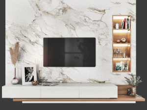 TV Wall Set-Minh Tri 3D Model