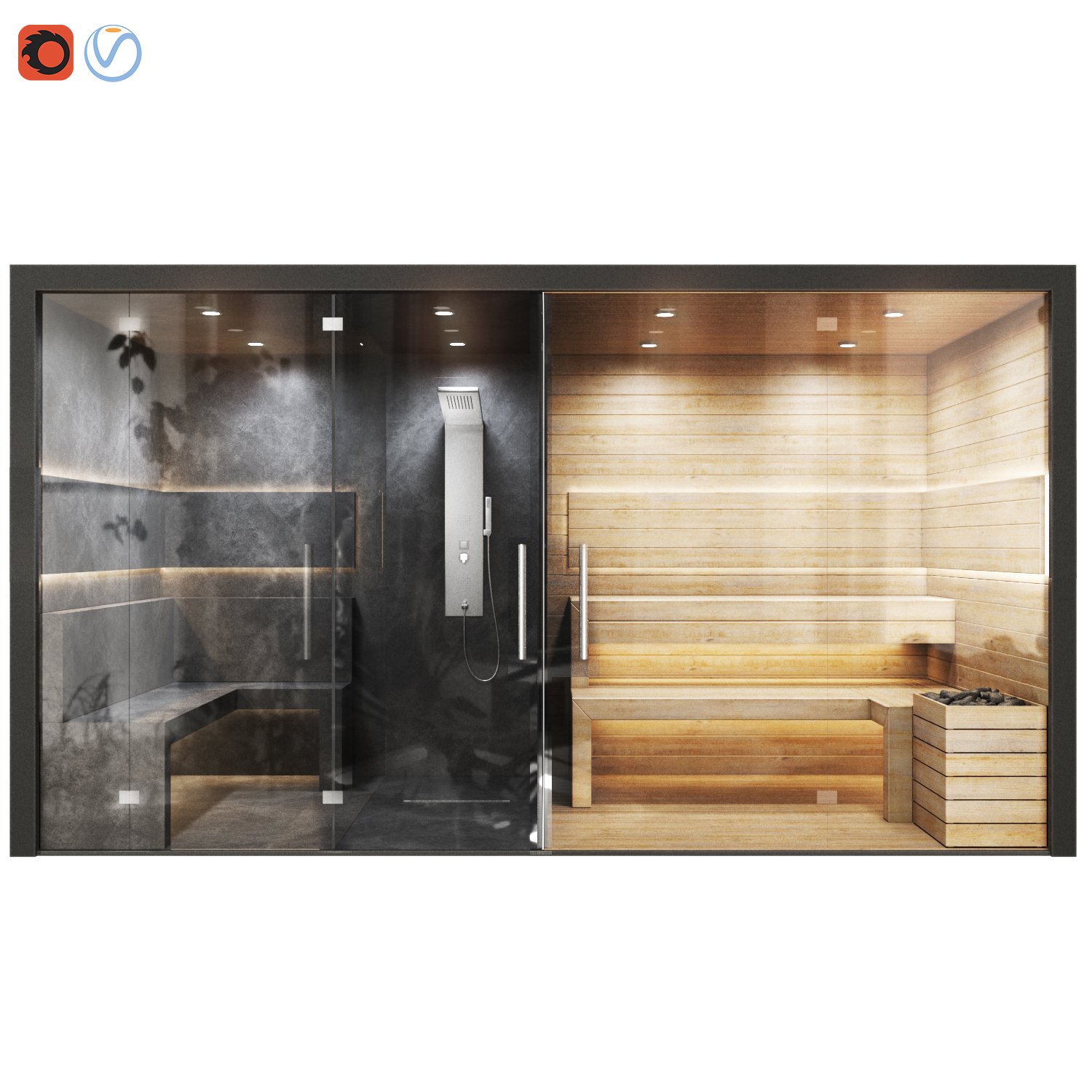 Steam room or dry sauna фото 79