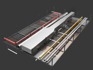 Industrial ceiling 3D Model