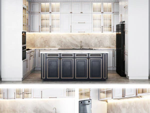 Cucina classica Modello 3D