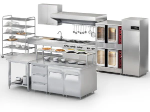 Ristorante Equipment02 cucina commerciale Modello 3D