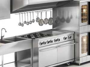 Ristorante Equipment02 cucina commerciale Modello 3D