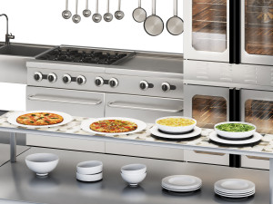 Restaurant Equipment02 commercial kitchen 3D-Modell