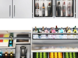 Equipamento de restaurante01 cozinha comercial - bar de coquet&eacute;is Modelo 3D