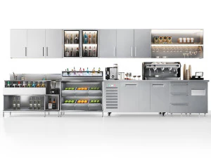 Equipamento de restaurante01 cozinha comercial - bar de coquet&eacute;is Modelo 3D