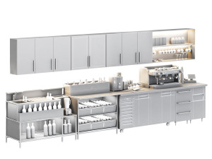 Restaurant Equipment01 commercial kitchen- cocktail bar 3D मॉडल