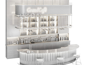 Cafe Restaurant 05 bar 3D 모델