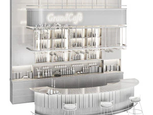 Caffetteria Ristorante 05 bar Modello 3D