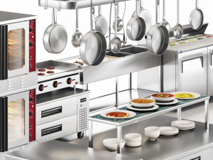 Restaurant Equipment03 commercial kitchen 3D 모델