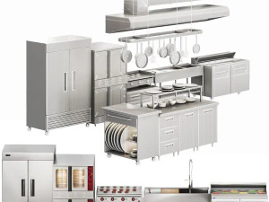 Ristorante Equipment03 cucina commerciale Modello 3D