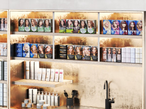 Hair Color bar-Hair Dye 3D Model