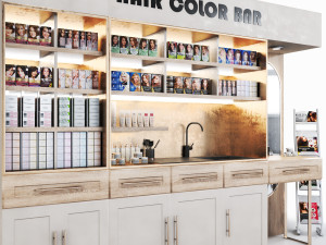 Hair Color bar-Hair Dye 3D Model