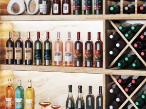 Minibar 03 wine shelf 3D Model