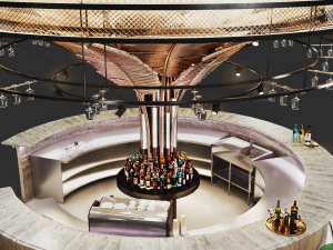 Caffetteria-Round Bar cocktailbar Modello 3D