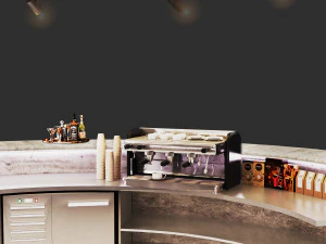 Caffetteria-Round Bar cocktailbar Modello 3D