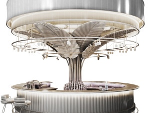 Cafe- Round Bar cocktailbar Modelo 3D