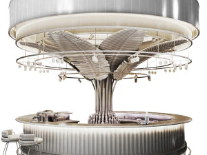 Caffetteria-Round Bar cocktailbar Modello 3D