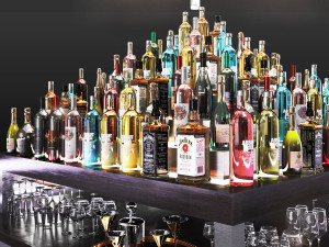 Cocktail bar cafe restaurant island 3D Model