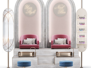 Pedicure03 nailpolish beautysalon 3D Model