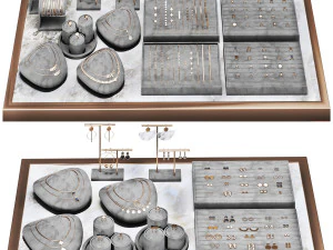 Jewelry store showcase jewellery showroom 3D Model