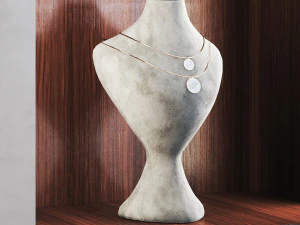 Jewelry store showcase jewellery showroom 3D Model