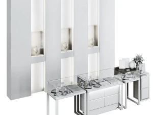 Jewelry store showcase jewellery showroom 3D Model