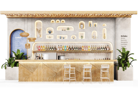 Greek Cafe 3D Model