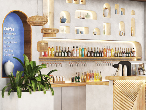 Greek Cafe 3D Model
