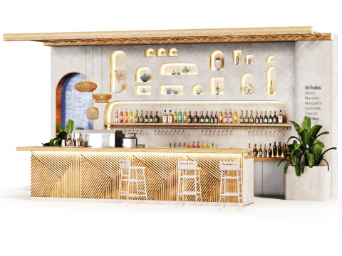 Greek Cafe 3D Model