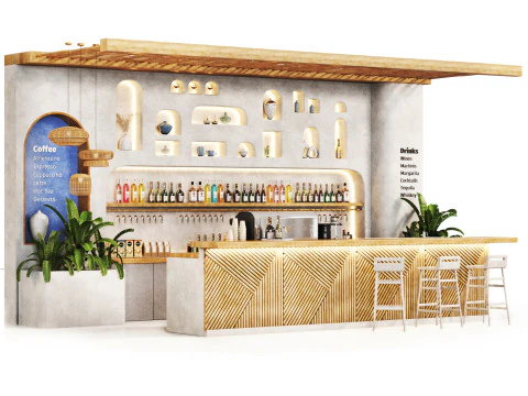 Caf&eacute; Grego Modelo 3D