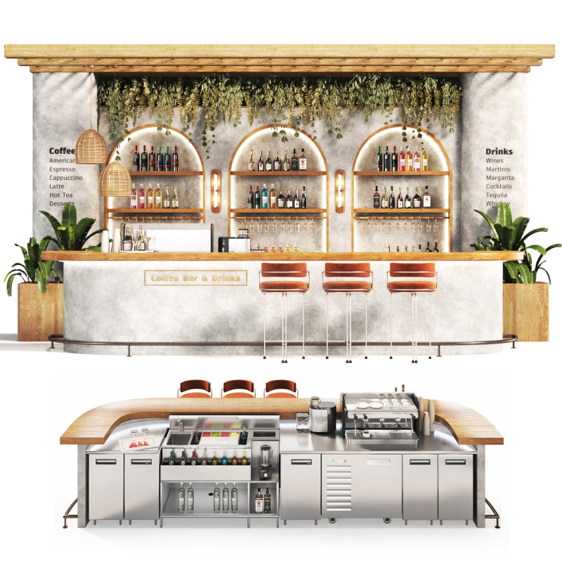 Bohemian Cafe 015 3D-Modell .c4d .max .obj .3ds .fbx .stl .blend 
