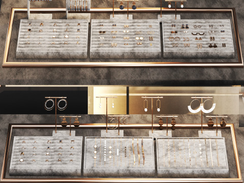 Jewelry store02 showcase 3D Model