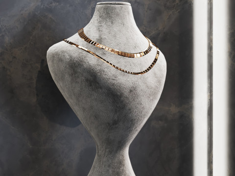 Jewelry store02 showcase 3D Model