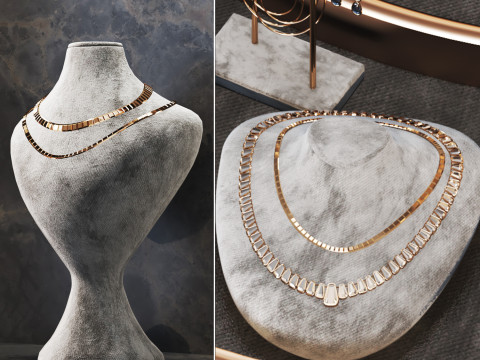 Jewelry store02 showcase 3D Model