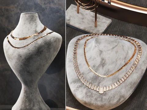 Jewelry store02 showcase 3D Model