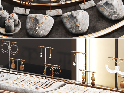 Jewelry store02 showcase 3D Model