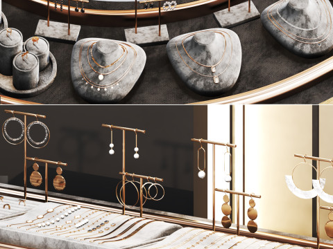 Jewelry store02 showcase 3D Model
